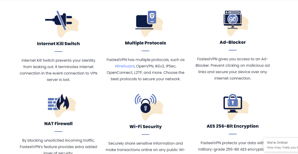 FastestVPN  features,