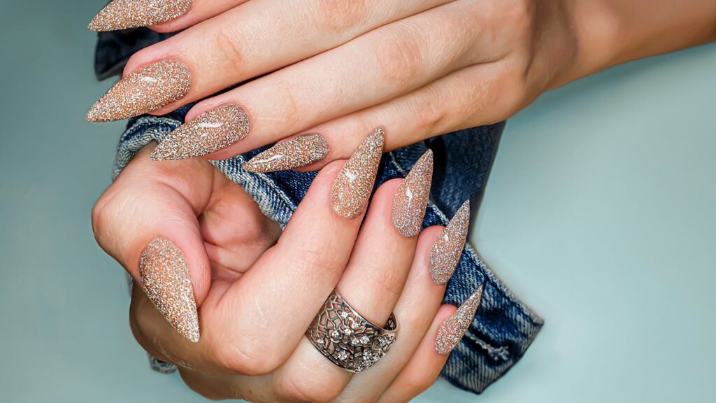 removing the glitter from nails. Glitter Gel Nail Polish